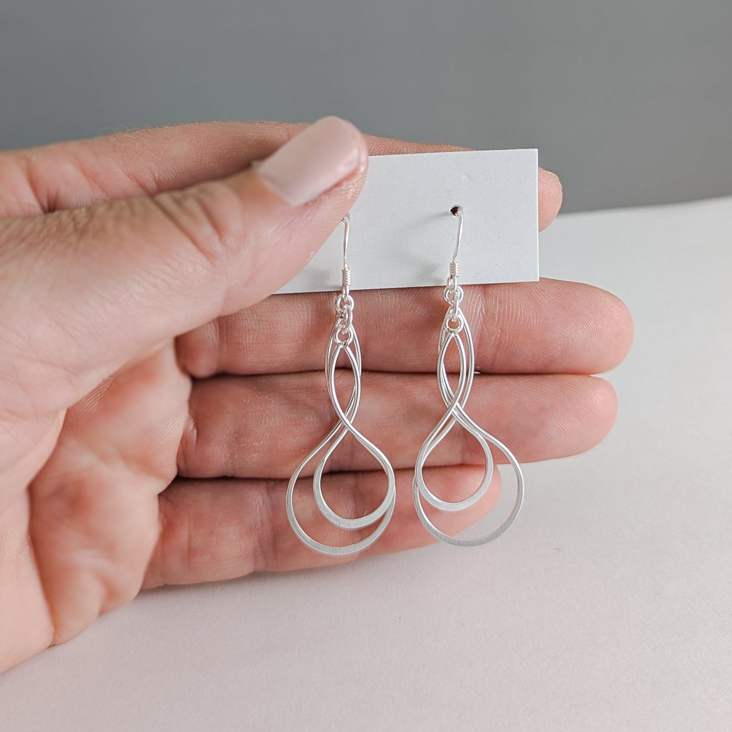 Twist within a Twist Earrings in Sterling Silver