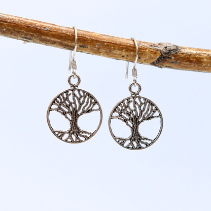 Standing Strong Tree of Life Earrings | Sterling Silver