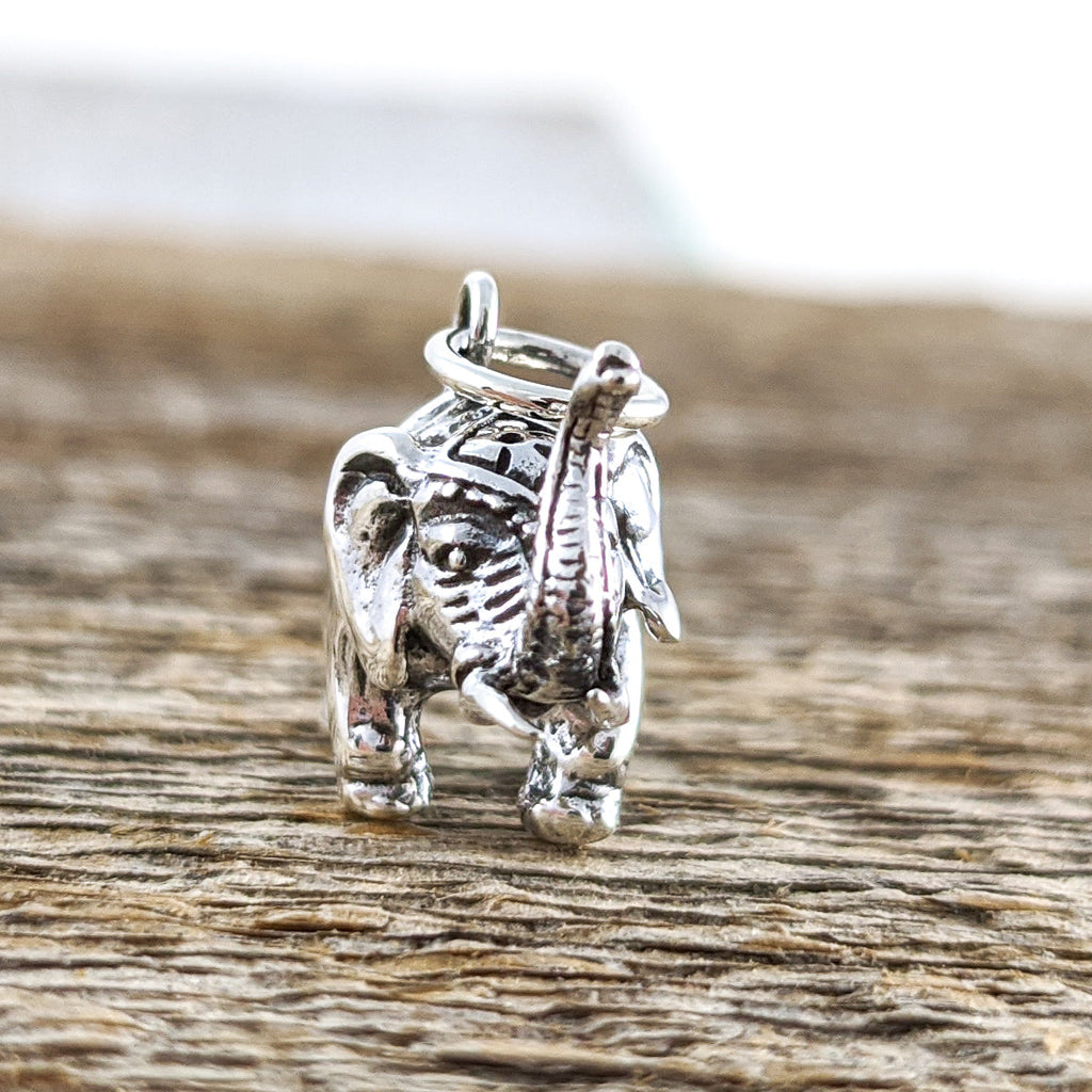 On the Move Elephant Necklace in Sterling Silver