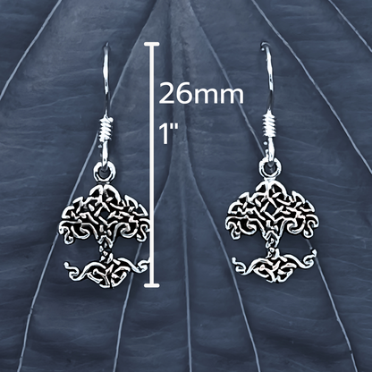 Celtic Knot Tree Earrings – Symbol of Strength & Renewal