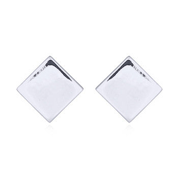 Square Stud Earrings (6mm), Sterling Silver