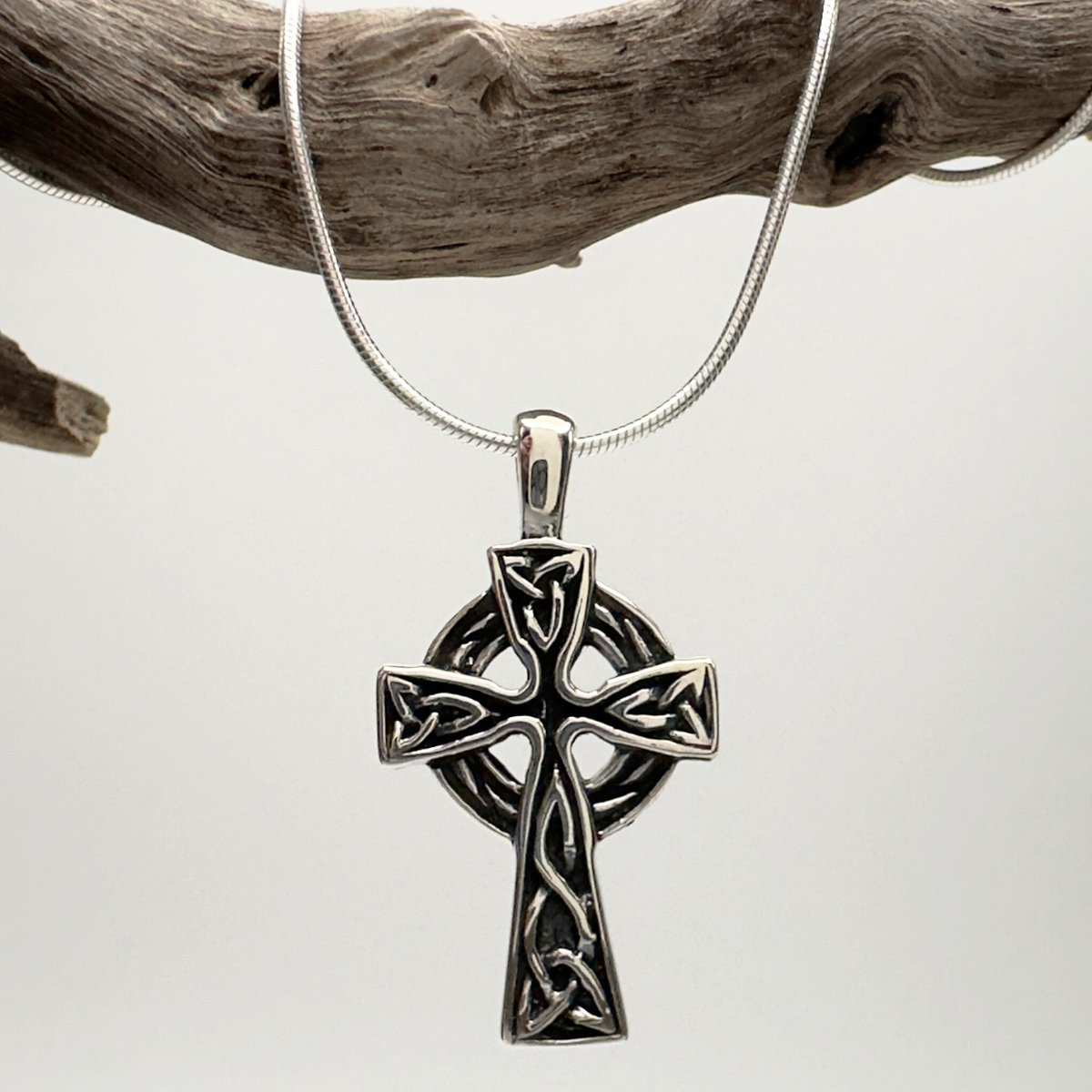 Faith Forged in Silver: Celtic Cross Necklace