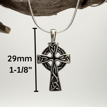 Faith Forged in Silver: Celtic Cross Necklace
