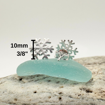 Snowflake Post Earrings – Sterling Silver