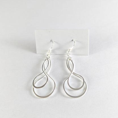 Twist within a Twist Earrings in Sterling Silver