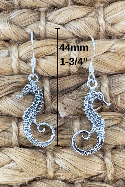 Seahorse Earrings – Coastal Ocean Design, Sterling Silver