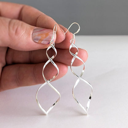 Twists & Turns Earrings in Sterling Silver