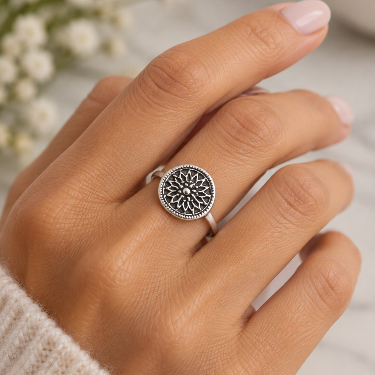 Bloom Where You Are | Sterling Silver Flower Ring