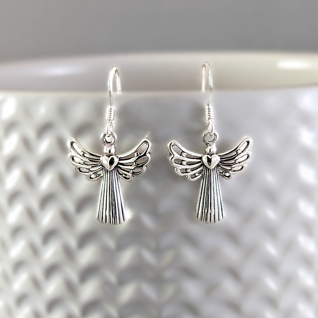 Loving Guardian Earrings in Sterling Silver