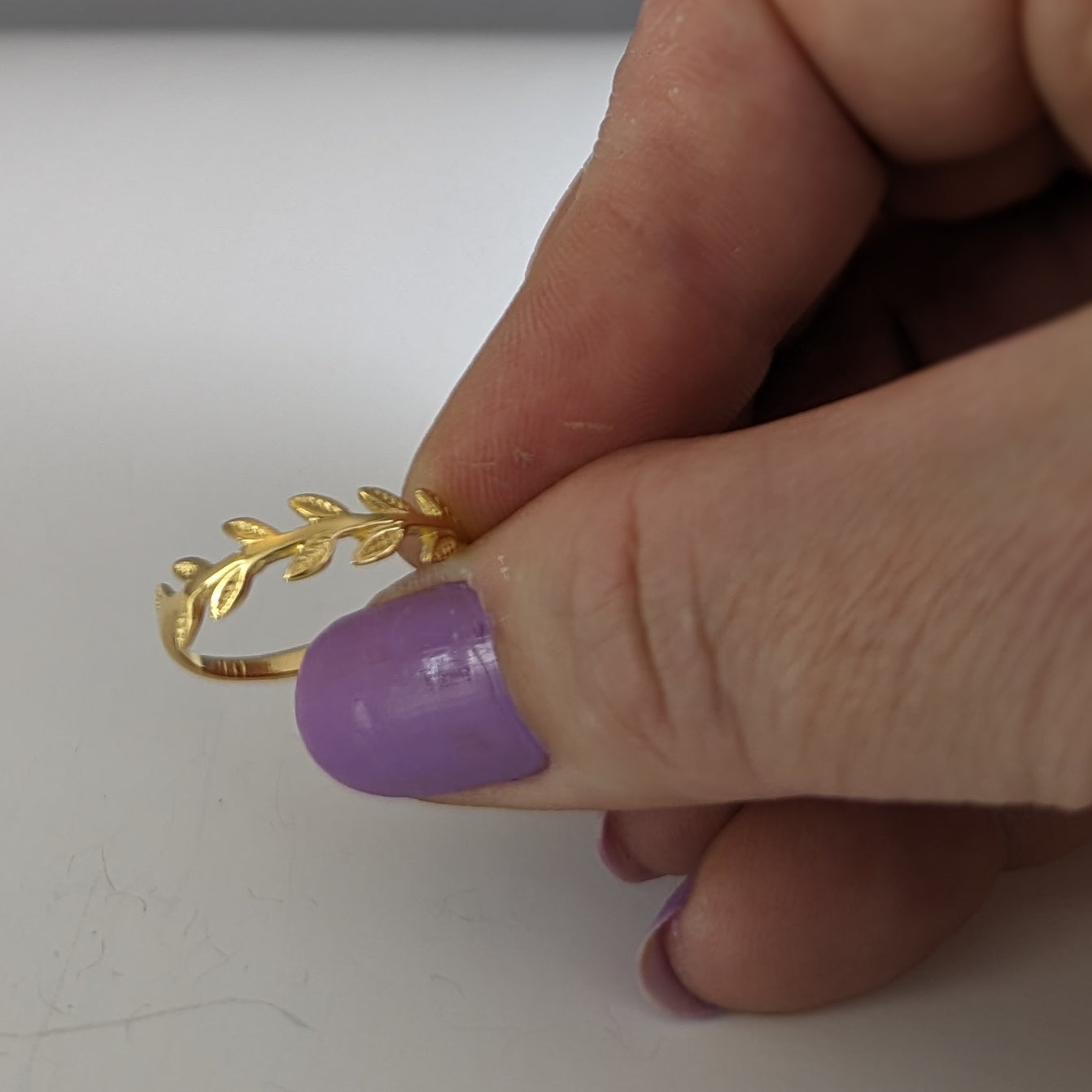 Vine Wrap Ring in Gold Plated Sterling Silver