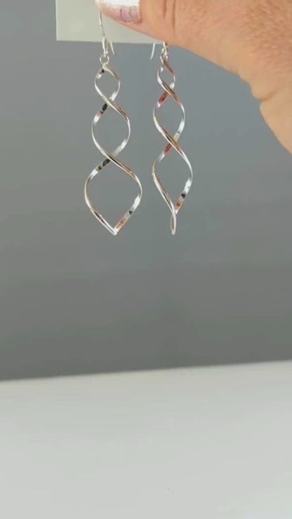 Twists & Turns Earrings in Sterling Silver