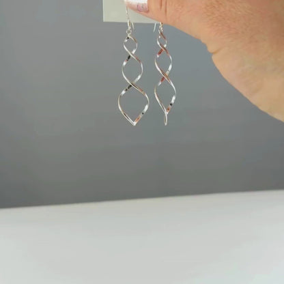 Twists & Turns Earrings in Sterling Silver
